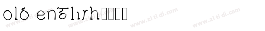 old english字体转换